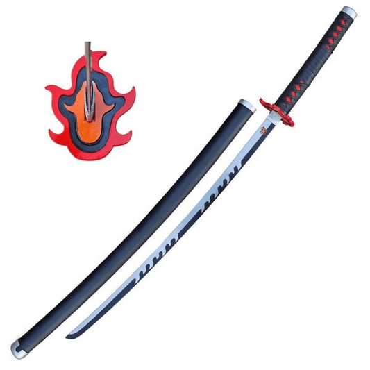 Demon Slayer Tanjiro Rengoku Hilt Metal Katana Sword - NEXTLEVELUK