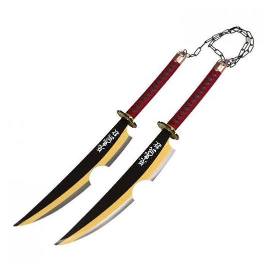 Demon Slayer Tengen Sword Pair Metal - NEXTLEVELUK