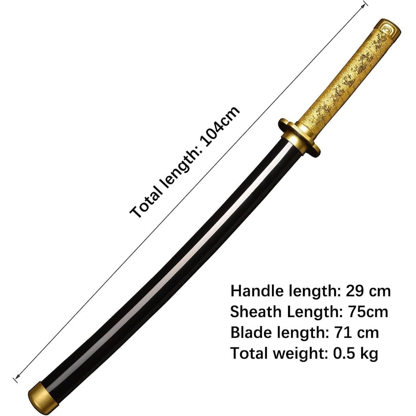 Demon Slayer Tsugikuni Yoriichi Wooden Bamboo Sword - NEXTLEVELUK