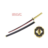 Demon Slayer Yoriichi Tsugikuni Metal Katana Sword - NEXTLEVELUK