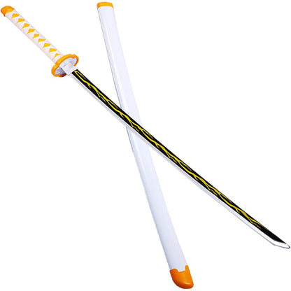 Demon Slayer Zenitsu Agatsuma Bamboo Wood Sword Demon Slayer - NEXTLEVELUK