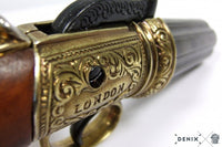 Pepperbox Revolver Flintlock Pistol Denix G5071 — Non-Functional Antique Display Replica