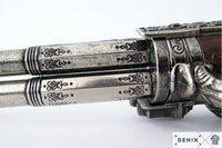 Revolving 2 barrel flintlock pistol France 18th. Century Denix Replica G1308