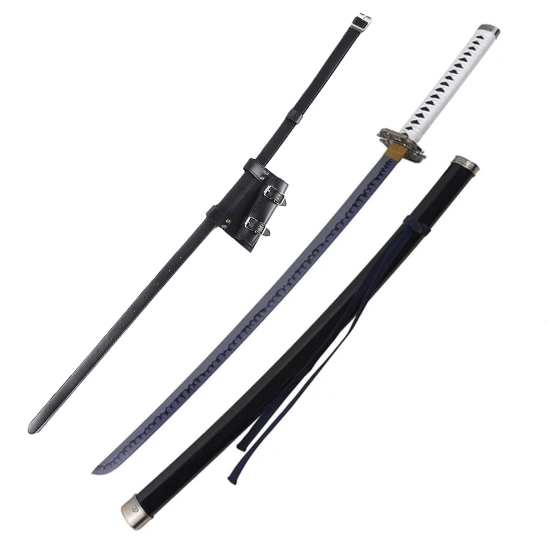 Devil May Cry Sword Vergil's Yamato Sword Wooden Prop Replica With PU Sword Belt Bundle - NEXTLEVELUK