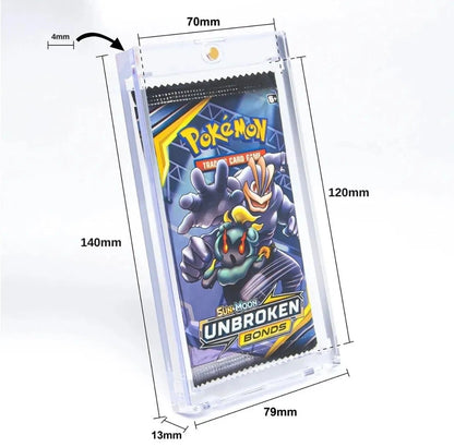 Magnetic Booster Pack Display Case: Crystal-Clear Protection for Sealed Packs