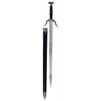 The Witcher 3 Geralt's Silver Medium Sword Diagonal Guard Metal Sword
