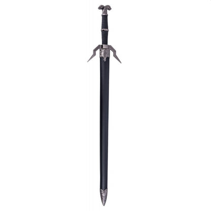 The Witcher 3 Geralt's Silver Medium Sword Diagonal Guard Metal Sword