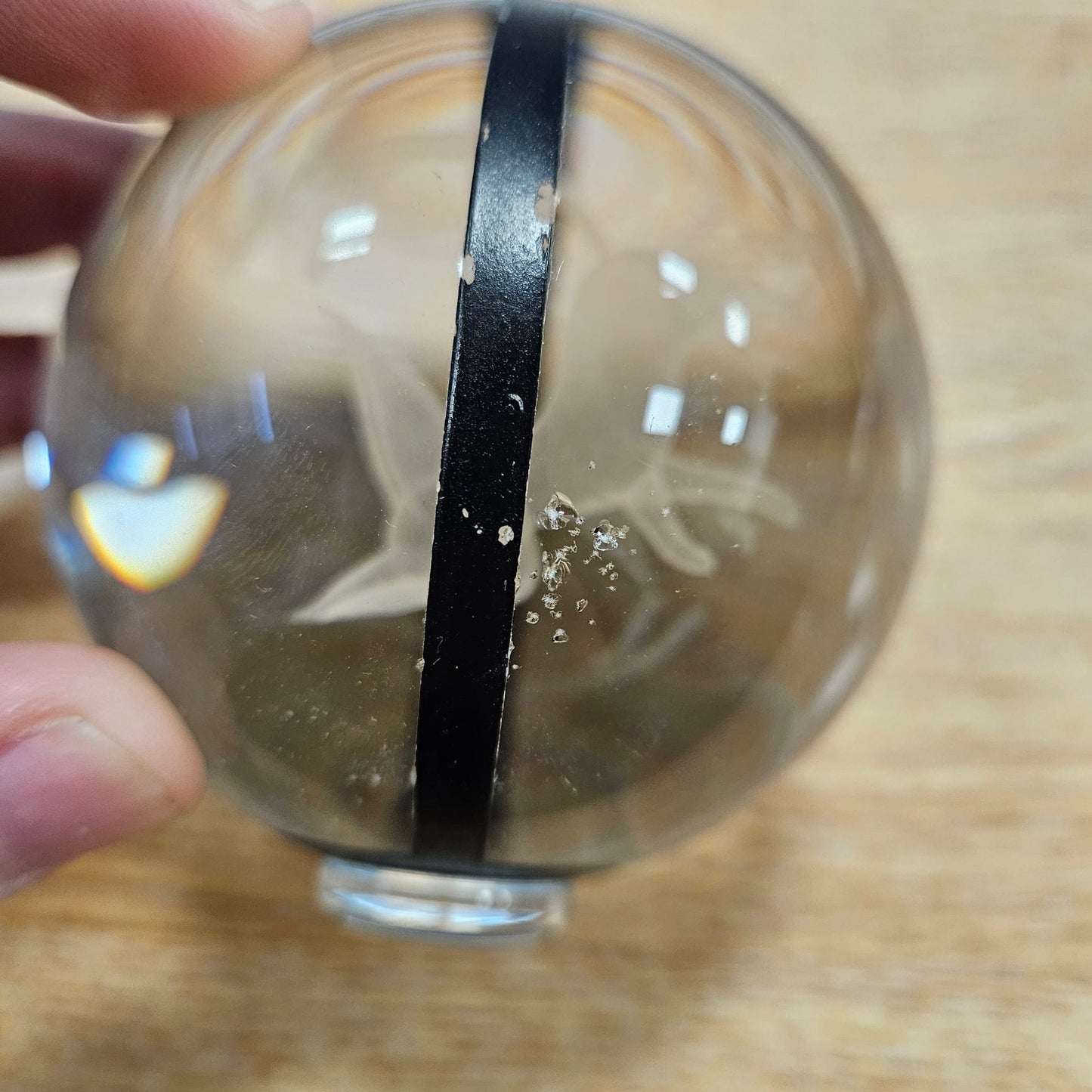 Pokemon 3D Crystal Ball Pokeball Espeon Night Light 8cm XL Size DAMAGED