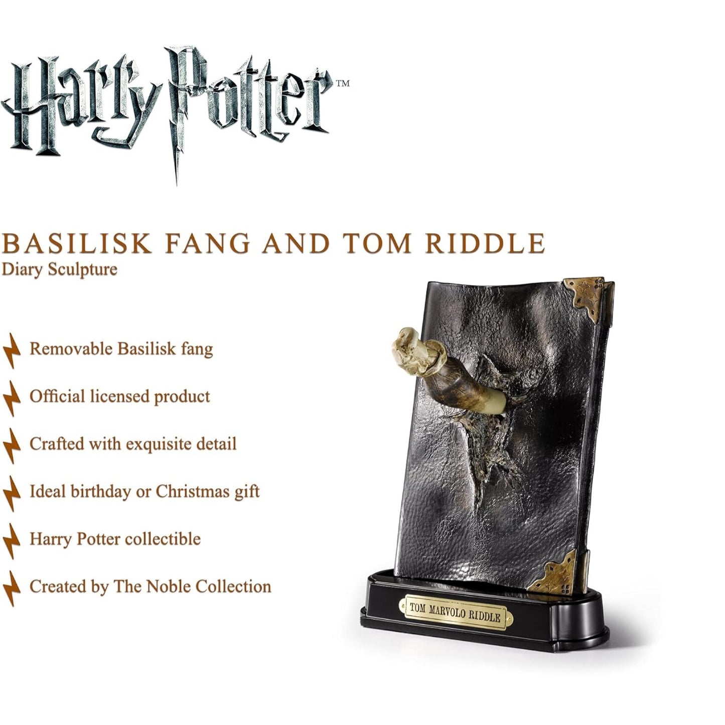 Harry Potter Basilisk Fang and Tom Riddle Diary The Noble Collection NN7271