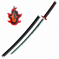Demon Slayer Tanjiro Rengoku Hilt Metal Katana Sword