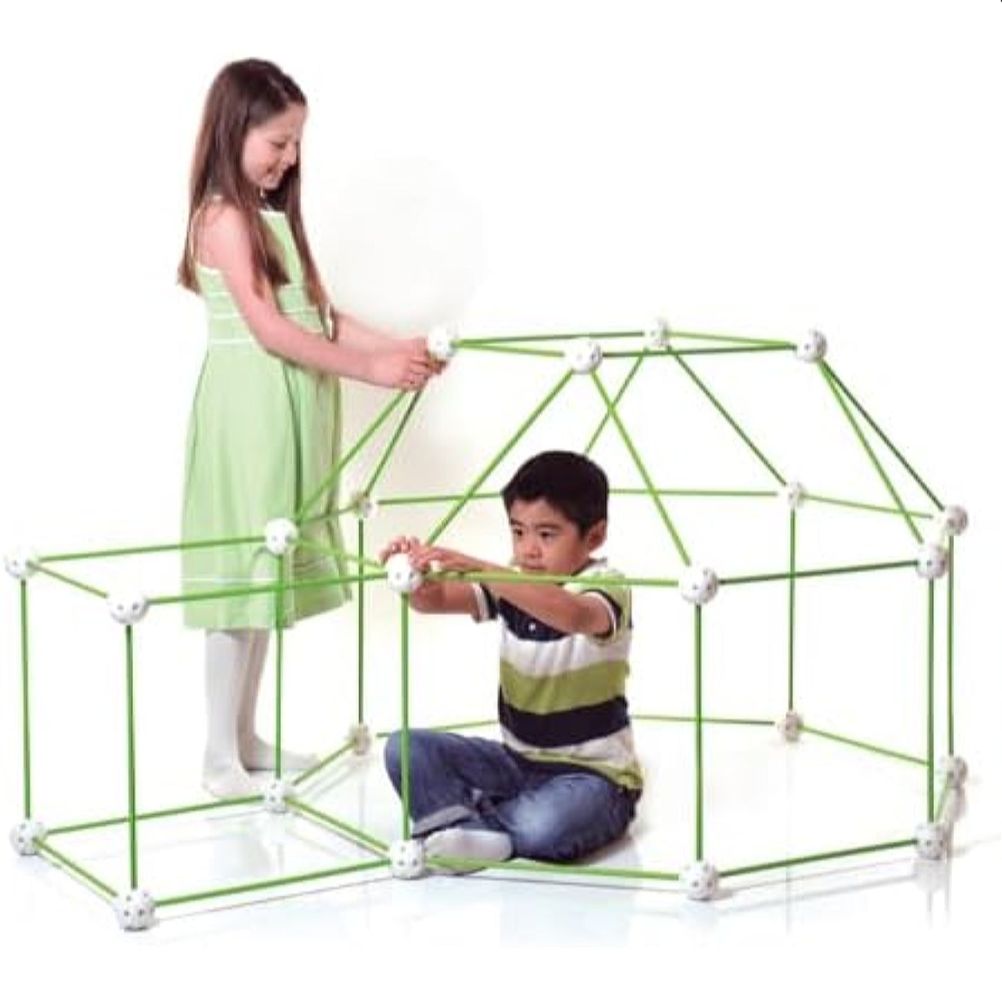Crazy Forts Glow in The Dark Outdoor STEM Playhouse Construction Toy DAMAGED BOX