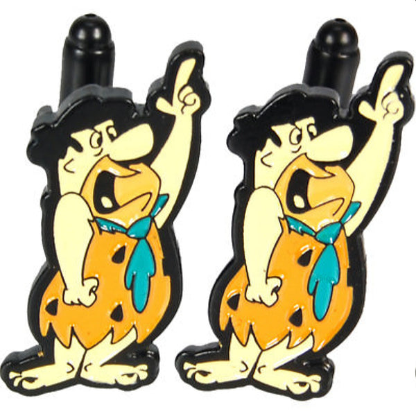 Hanna Barbera Collection The Flintstones Fred Flintstone Cufflinks Retro NO BOX