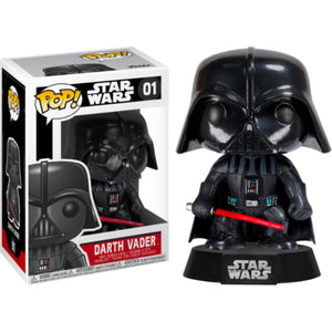 Star Wars Darth Vader Bobble Head Funko Pop! Vinyl Figure DAMAGED BOX