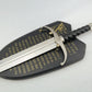 Game of Thrones Jon Snow Direwolf Metal Sword with Plaque - NEXTLEVELUK