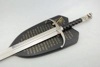 Game of Thrones Jon Snow Direwolf Metal Sword with Plaque - NEXTLEVELUK