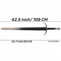 Game of Thrones Jon Snow Direwolf Sword with Plaque & Sheath Exclusive Edition - NEXTLEVELUK