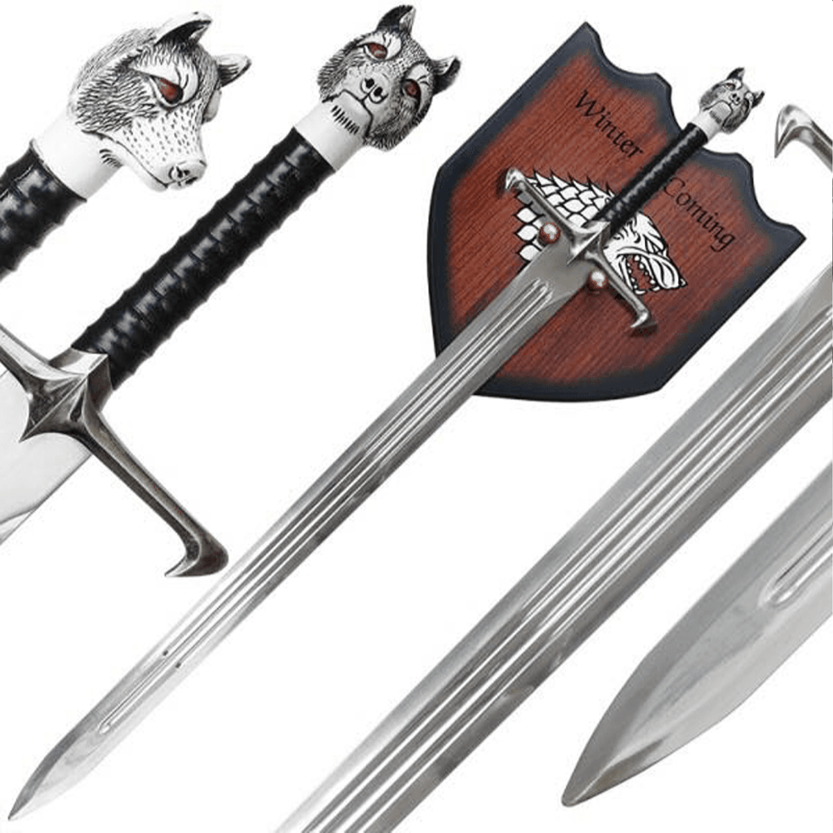 Game of Thrones Jon Snow Longsword with Plaque - NEXTLEVELUK