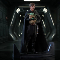 Gentle Giant Star Wars The Mandalorian Luke Skywalker And Grogu Premier Collection Statue - NEXTLEVELUK