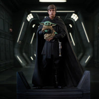 Gentle Giant Star Wars The Mandalorian Luke Skywalker And Grogu Premier Collection Statue - NEXTLEVELUK