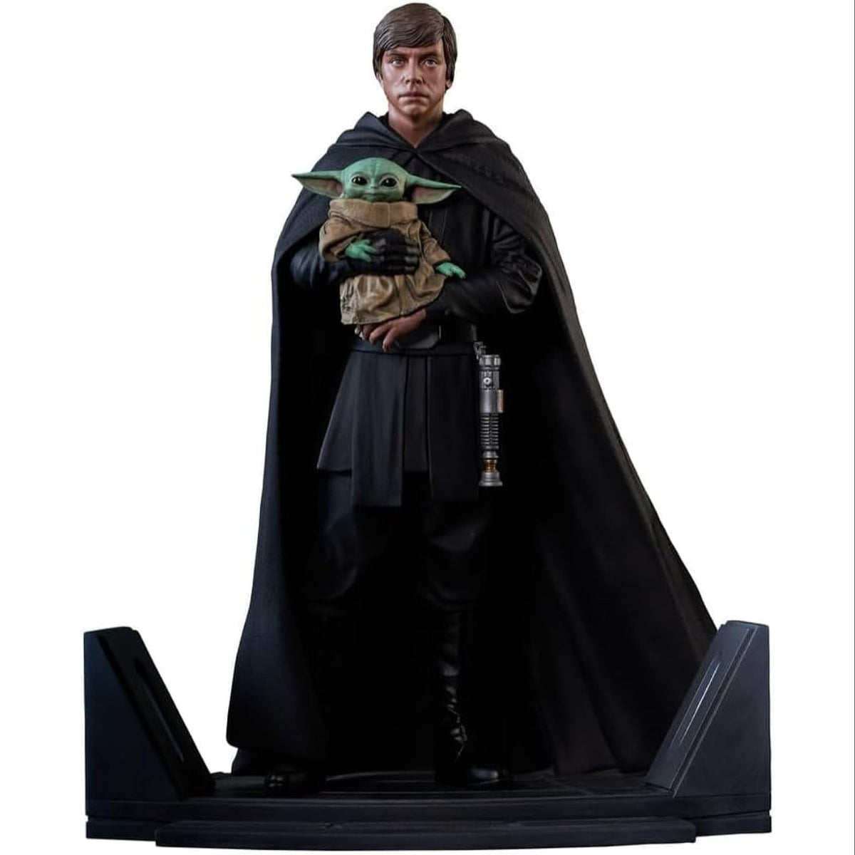 Gentle Giant Star Wars The Mandalorian Luke Skywalker And Grogu Premier Collection Statue - NEXTLEVELUK