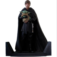 Gentle Giant Star Wars The Mandalorian Luke Skywalker And Grogu Premier Collection Statue - NEXTLEVELUK