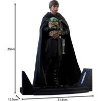 Gentle Giant Star Wars The Mandalorian Luke Skywalker And Grogu Premier Collection Statue - NEXTLEVELUK