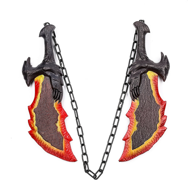 God Of War Kratos Blades Of Chaos with Chain Foam Cosplay Sword
