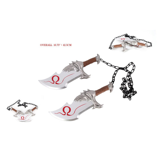 God of War Swords Kratos Blades of Chaos Foam 2 Pieces - NEXTLEVELUK