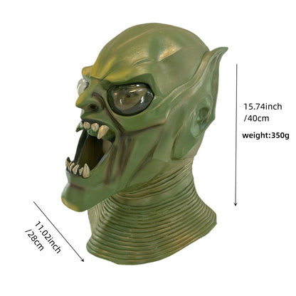 Green Goblin Latex Halloween Mask Spiderman Spider - man - NEXTLEVELUK