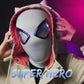 Gwen Stacy Interactive Mask With Remote Control Adjustable Moving Eyes & Light Up Spiderman Spider - man - NEXTLEVELUK