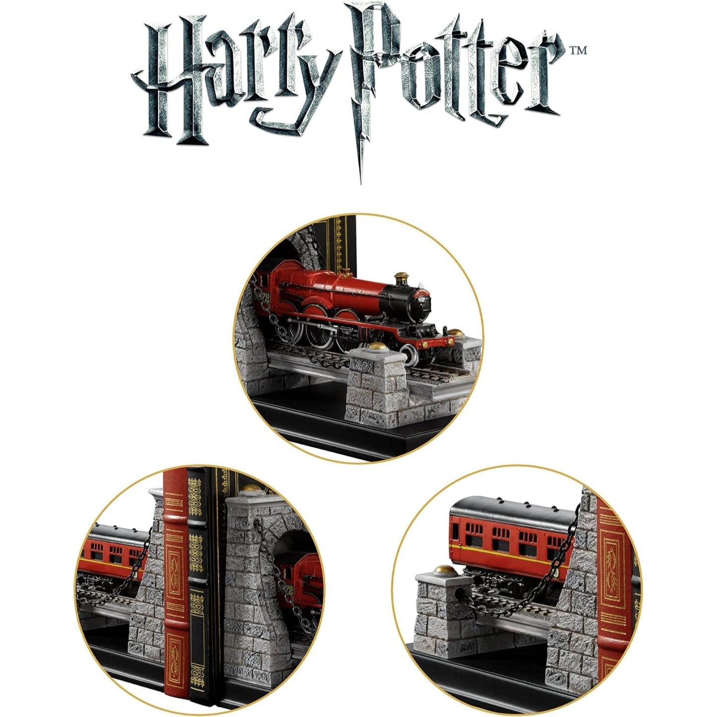 Harry Potter Hogwarts Express Bookends Set The Noble Collection NN7362 - NEXTLEVELUK