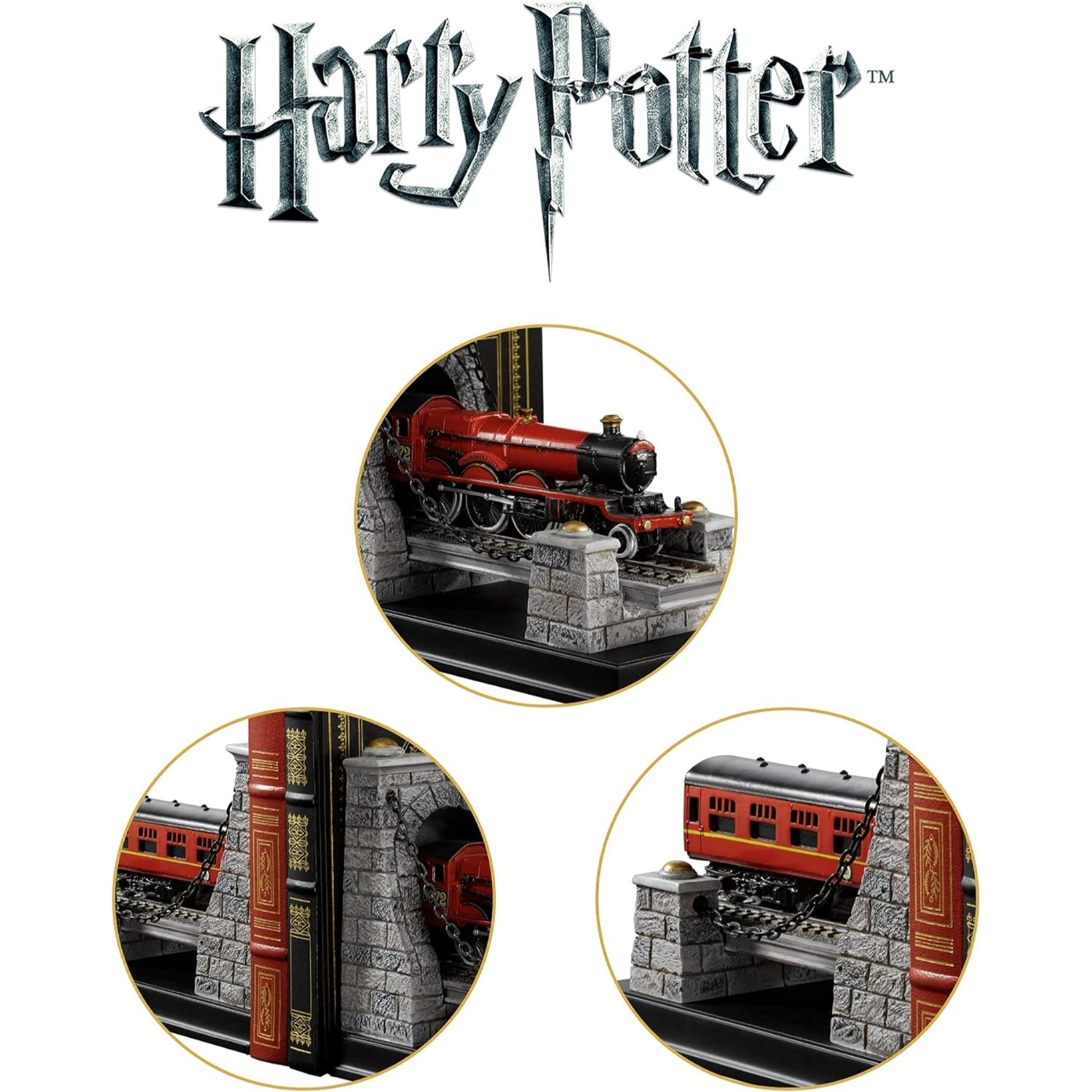 Harry Potter Hogwarts Express Bookends Set The Noble Collection NN7362 - NEXTLEVELUK