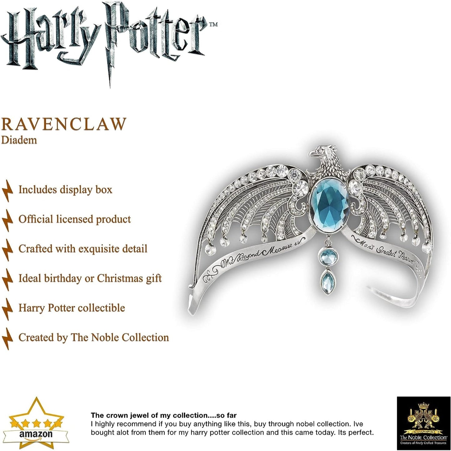 Harry Potter Ravenclaw Diadem The Noble Collection NN7247 - NEXTLEVELUK