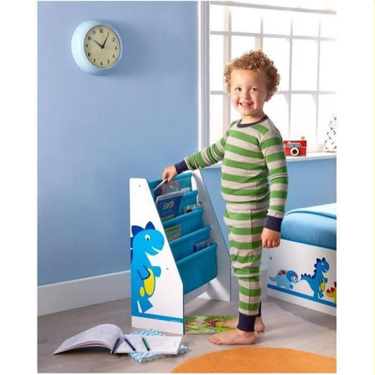 Hello Home Worlds Apart Dinosaurs Kids Sling Bookcase - NEXTLEVELUK