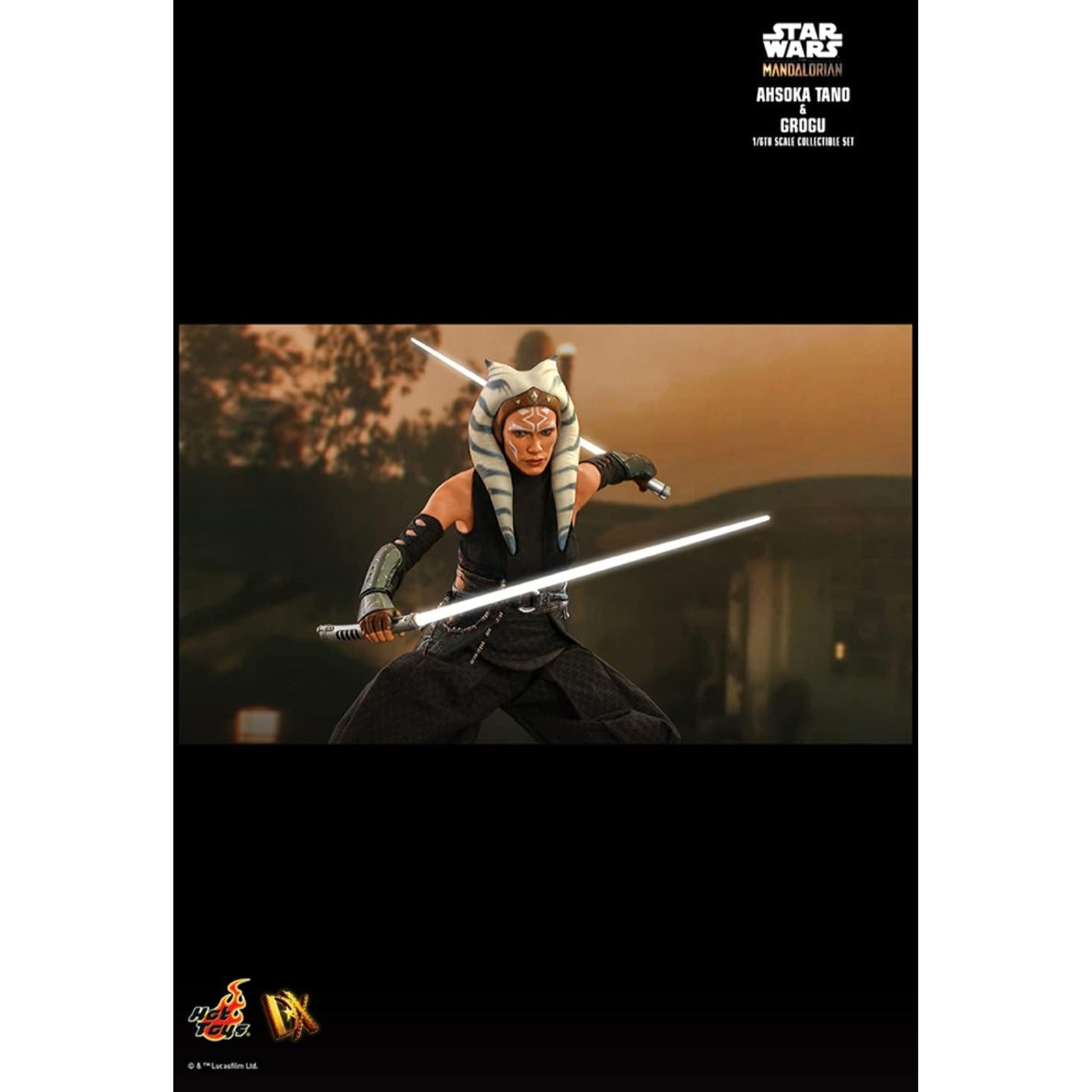 Hot Toys Star Wars The Mandalorian 2 - Pack 1/6 Ahsoka Tano & Grogu Action Figure - NEXTLEVELUK
