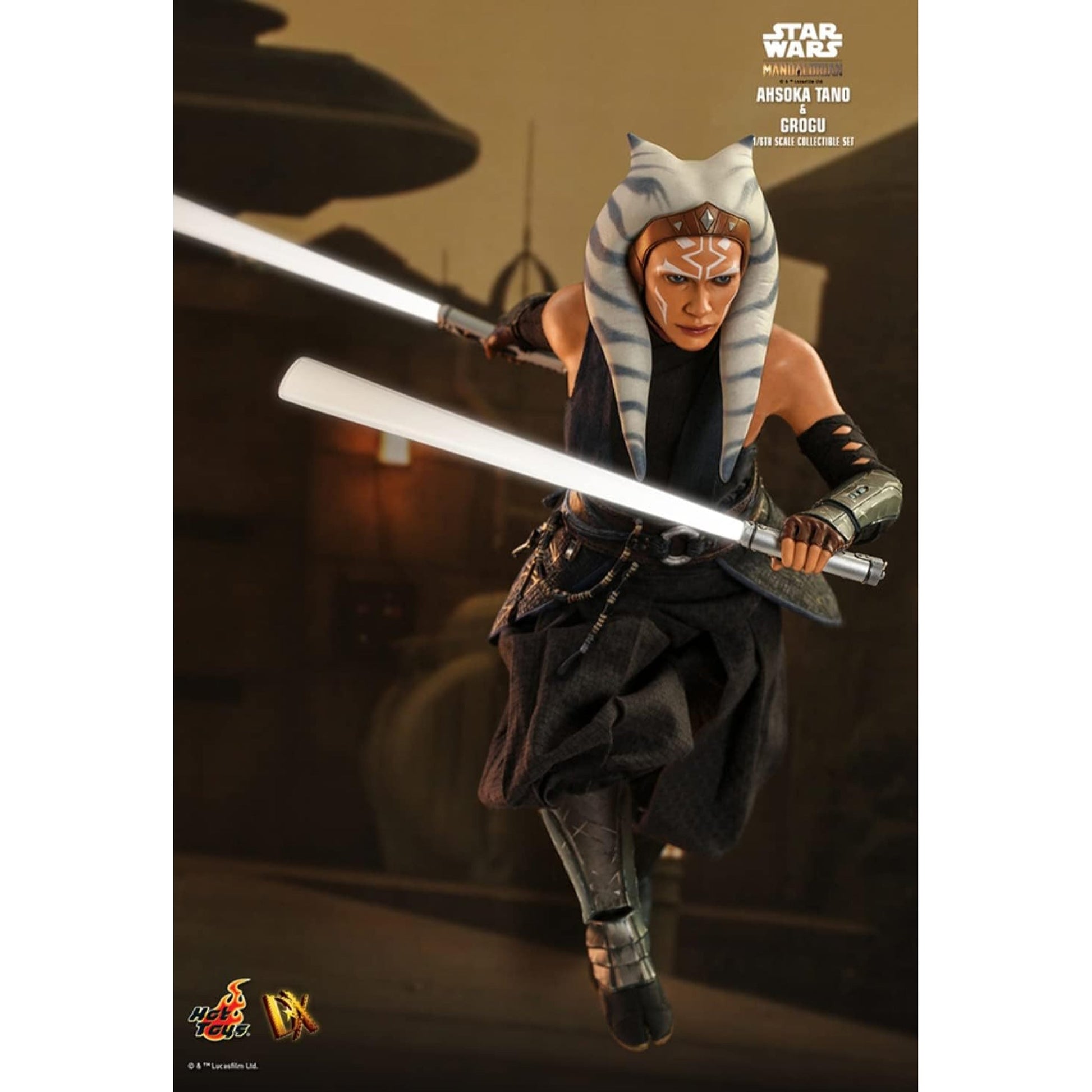 Hot Toys Star Wars The Mandalorian 2 - Pack 1/6 Ahsoka Tano & Grogu Action Figure - NEXTLEVELUK