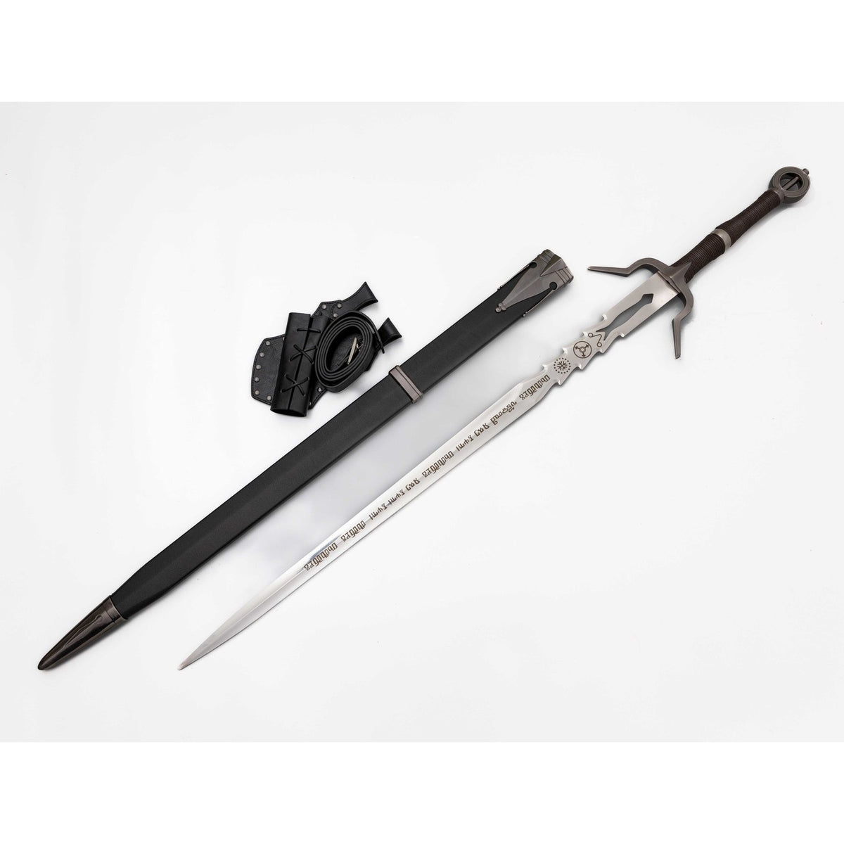 Witcher IV Ciri's Metal Sword with Back Scabbard & Sheath