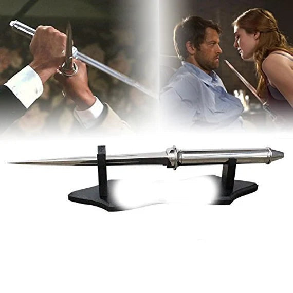 Supernatural Castiel Angel Blade Metal With Stand