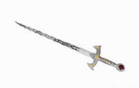 Once upon A Time Metal Excalibur Sword With Plaque