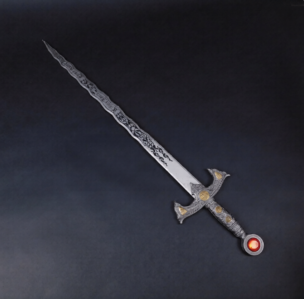 Once upon A Time Metal Excalibur Sword With Plaque