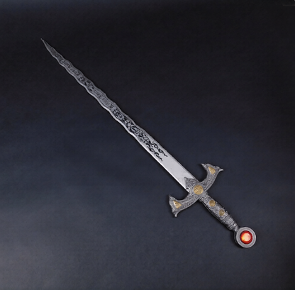 Once upon A Time Metal Excalibur Sword With Plaque