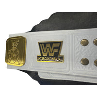 WWE White Intercontinental Championship Replica Wrestling Title Belt 4MM Brass Plate