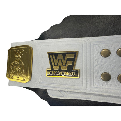 WWE White Intercontinental Championship Replica Wrestling Title Belt 4MM Brass Plate