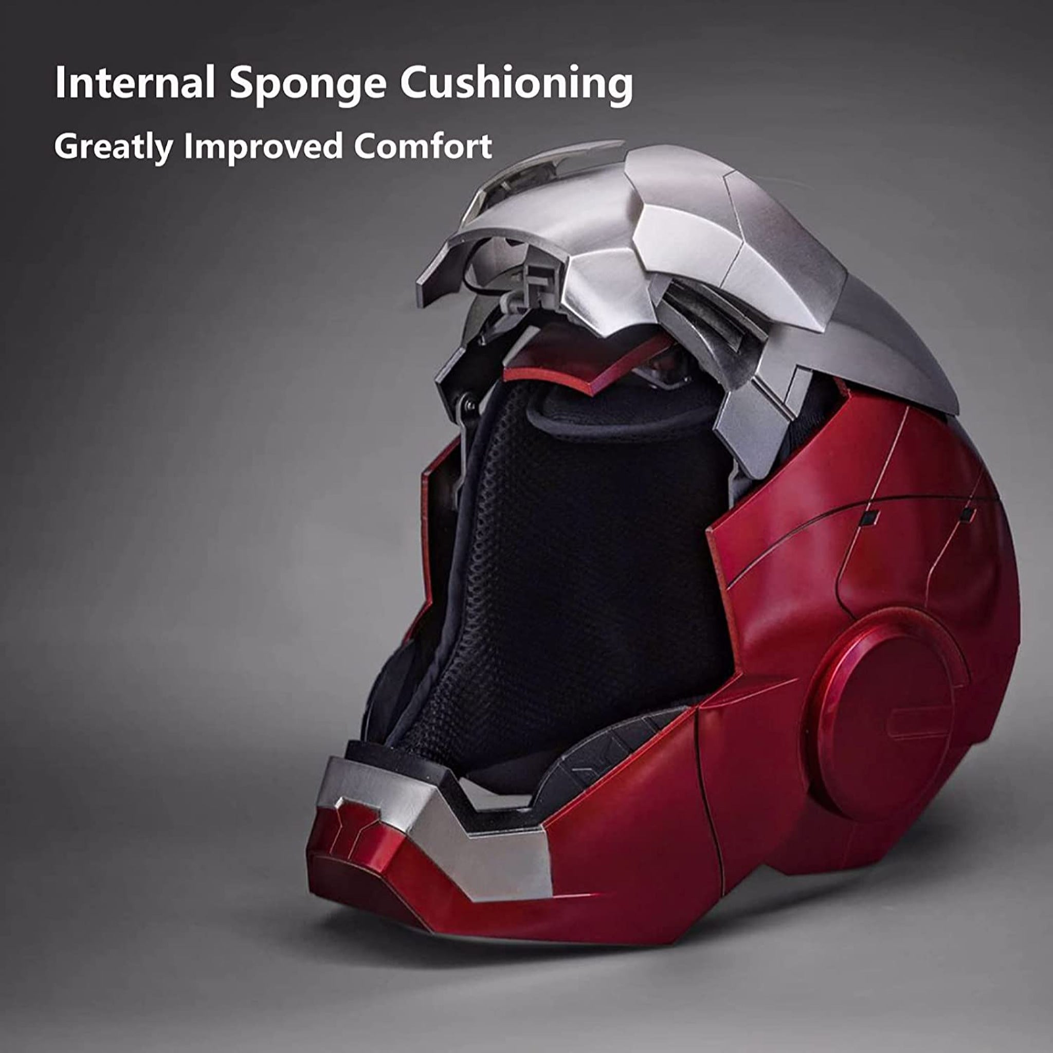 Marvel Iron Man 2 Mark V Armor Electronic Helmet Voice Activated Replica