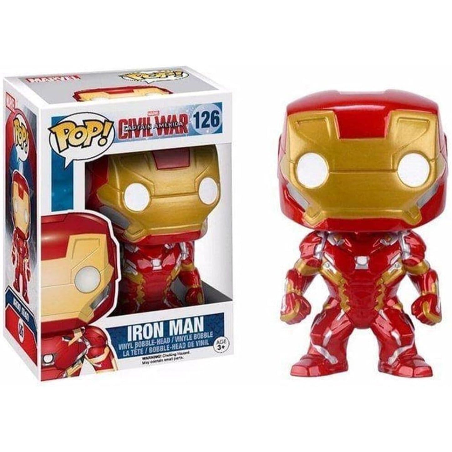 Marvel Captain America Civil War Iron Man Funko Pop! Vinyl Figure DAMAGED BOX