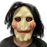 Jigsaw Puppet Saw Latex Mask for Cosplay, Halloween Jigsaw