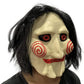 Jigsaw Puppet Saw Latex Mask for Cosplay, Halloween Jigsaw - NEXTLEVELUK