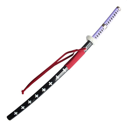 One Piece Sword Trafalgar Law Kikoku Cursed Metal Katana Sword Purple Handle