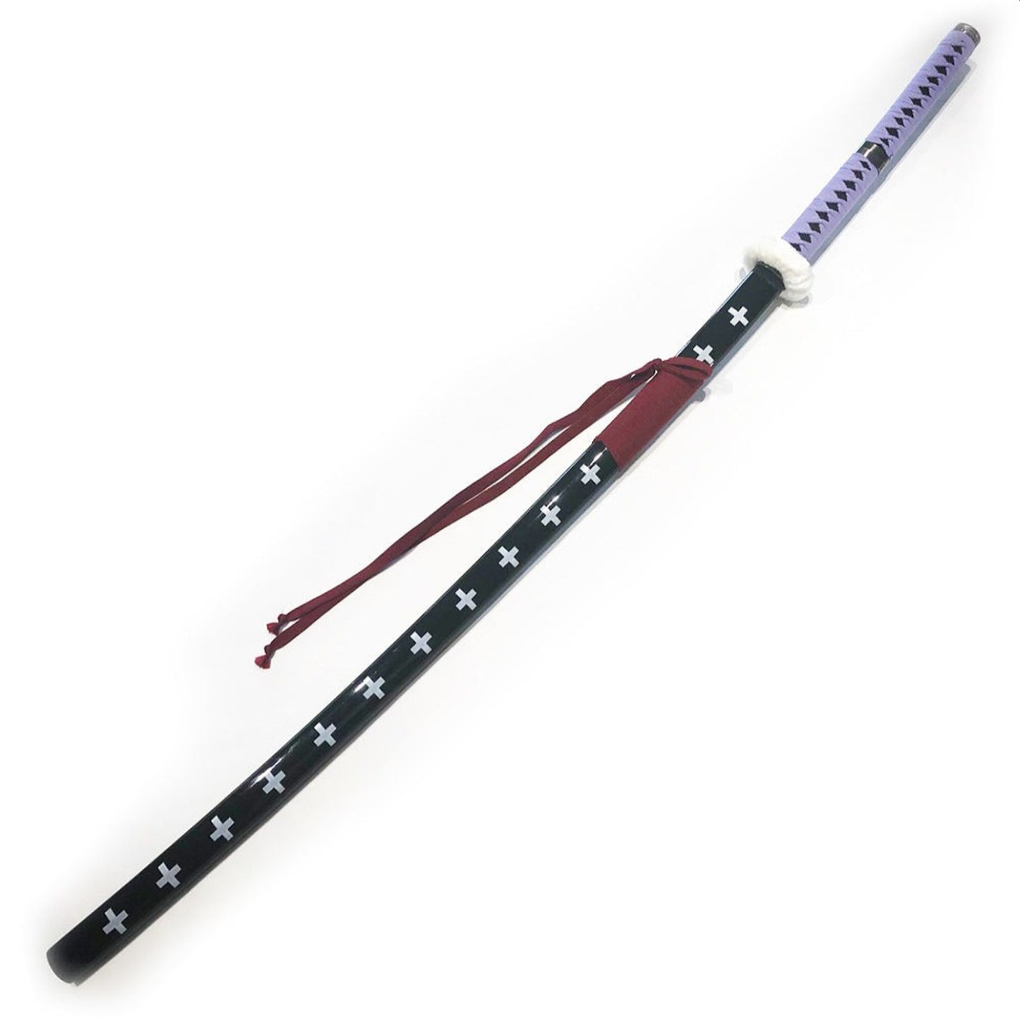 One Piece Sword Trafalgar Law Kikoku Cursed Metal Katana Sword Purple Handle XL - 140cm