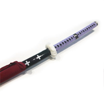 One Piece Sword Trafalgar Law Kikoku Cursed Metal Katana Sword Purple Handle XL - 140cm